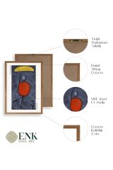 Paul Klee Ahşap Çerçeveli Tablo 17 x 23