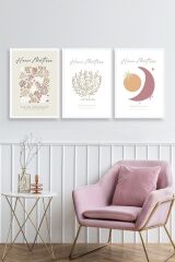 Matisse Üçlü Ahşap Çerçeveli Tablo 30 x 40