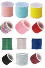 Paraşüt İpi, Bileklik-Kolye örgü ipi 1 mm 50 metre Vizon