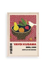 Yayoi Kusama Ahşap Çerçeveli Tablo 50 x 70