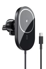 Buffer® 15w Mıknatıslı Takılabilen Hızlı Şarj Tüm Cihaz Ve Araçlara Uyumlu Araç İçi Şarj Cihazı