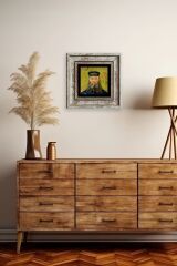 Van Gogh Çerçeveli Taş Tablo 20 cm