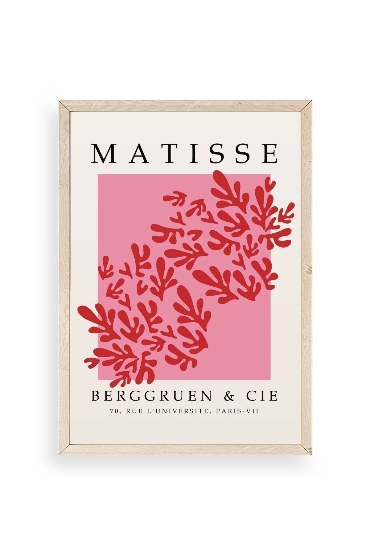 Çiçek Ahşap Çerçeveli Tablo 30 x 42