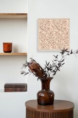 Yaprak Ahşap Çerçeveli Tablo 42 x 42