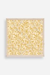 Yapraklar Ahşap Çerçeveli Tablo 50 x 50