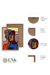 Soyut Kadın Ahşap Çerçeveli Tablo 23 x 30