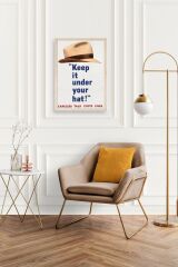 Motto Ahşap Çerçeveli Tablo 23 x 30