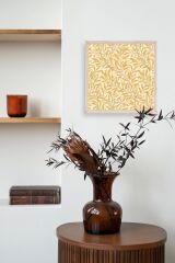 Yapraklar Ahşap Çerçeveli Tablo 42 x 42