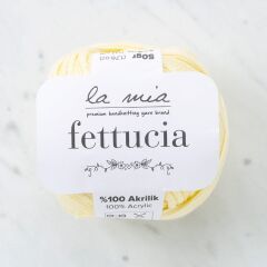 La Mia Fettucia Toz Sarı El Örgü İpi - L028 - 33878