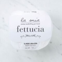 La Mia Fettucia Beyaz El Örgü İpi - L001 - 33877