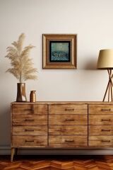 Van Gogh Çerçeveli Taş Tablo 20 cm