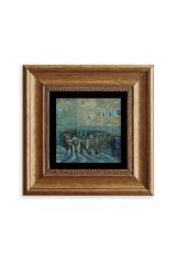 Van Gogh Çerçeveli Taş Tablo 20 cm