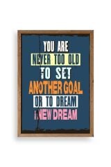 Motto Ahşap Çerçeveli Tablo 50 x 70