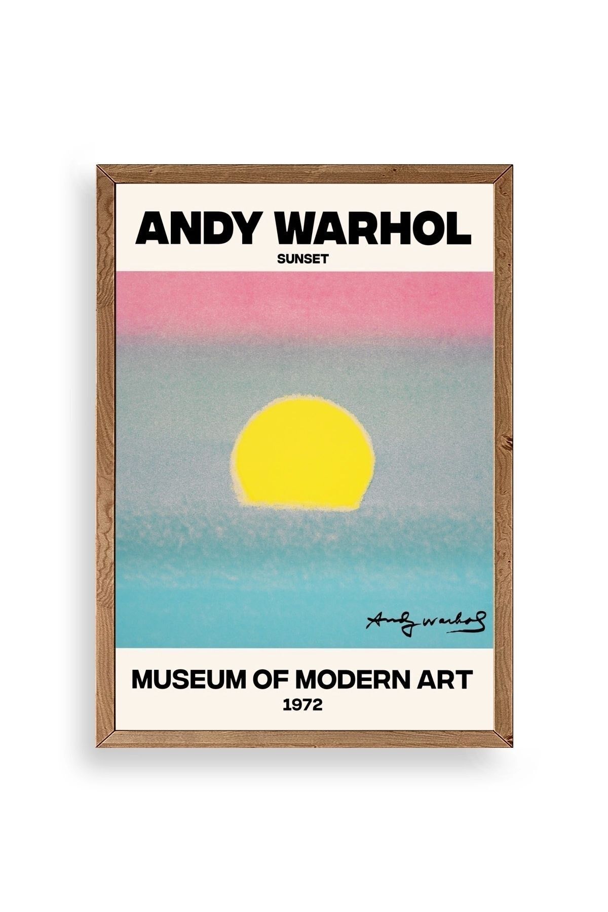 Andy Warhol Ahşap Çerçeveli Tablo 30 x 42