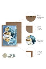 Kahve Ahşap Çerçeveli Tablo 23 x 30