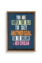 Motto Ahşap Çerçeveli Tablo 23 x 30