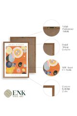 Ünlü Tablolar Üçlü Ahşap Çerçeveli Tablo 40 x 60