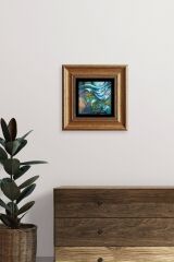 Soyut Çerçeveli Taş Tablo 20 cm