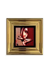 Kadın Çerçeveli Taş Tablo 20 cm