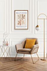 Soyut Ahşap Çerçeveli Tablo 50 x 70