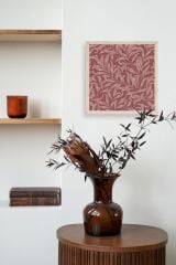 Yaprak Ahşap Çerçeveli Tablo 23 x 23