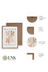 Soyut Ahşap Çerçeveli Tablo 17 x 23