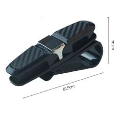 BUFFER® Araç İçi Güneşliğe Takılan 2'li Gözlük,Kart,Para Takmalık Aparat