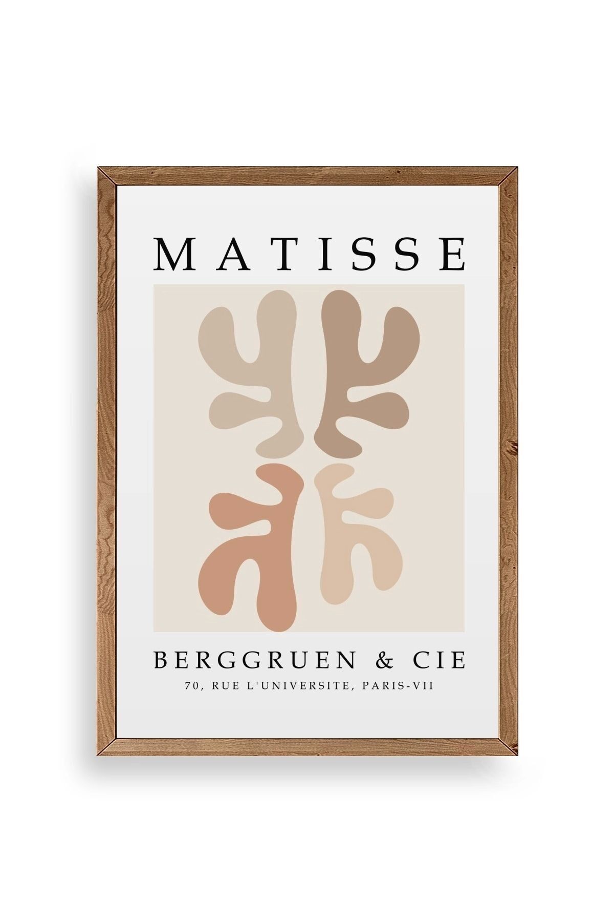 Soyut Ahşap Çerçeveli Tablo 23 x 30