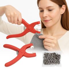 BUFFER® Plastik Çıt Çıt Pensi–Kıyafet, Bebek Önlüğü, Gömlek ve Tekstil Ürünleri İçin Çıtçıt Takma Aleti