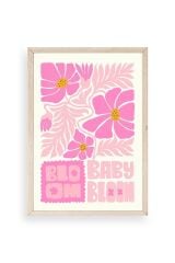 Çiçek Ahşap Çerçeveli Tablo 17 x 23