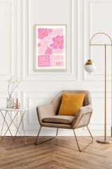 Çiçek Ahşap Çerçeveli Tablo 50 x 70