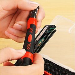 BUFFER® Çok Fonksiyonlu Manyetik Uçlu 52'si 1 Arada 42 Uçlu Saatçi Tornavida Seti