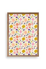 Çiçek Ahşap Çerçeveli Tablo 17 x 23
