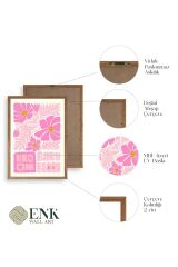 Çiçek Ahşap Çerçeveli Tablo 30 x 42