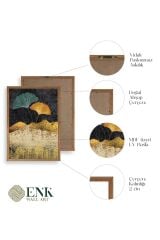 Manzara Üçlü Ahşap Çerçeveli Tablo 30 x 42