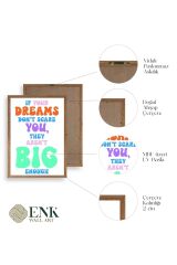 Motto Ahşap Çerçeveli Tablo 23 x 30