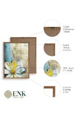 Çiçekler Ahşap Çerçeveli Tablo 23 x 30