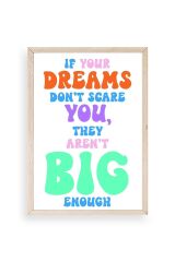 Motto Ahşap Çerçeveli Tablo 23 x 30