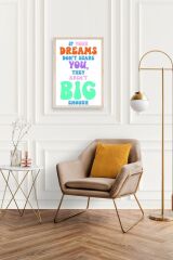 Motto Ahşap Çerçeveli Tablo 23 x 30