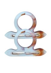 Çanta Sapı Çapa Model Kahverengi - Beyaz 18 cm