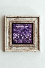 777 Şans Taş Tablo , Çerçeveli Taş Duvar Dekoru-ENKCRCVTBL-00207 20 cm