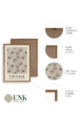 Vintage Ahşap Çerçeveli Tablo 17 x 23