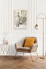 Rue Damitte Ahşap Çerçeveli Tablo 30 x 42