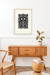 Çiçek Ahşap Çerçeveli Tablo 17 x 23