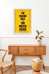 Motto Ahşap Çerçeveli Tablo 23 x 30