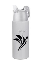 BUFFER® Kilitlenebilen Matara Güvenlikli Suluk Sporcu Matarası Spor Su Şişesi İçecek Şişesi 700ml