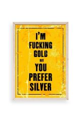 Motto Ahşap Çerçeveli Tablo 50 x 70