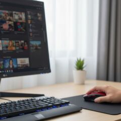 BUFFER® Kırmızı Renkli Baş Parmak Destekli Ergonomik Sessiz Kablosuz Mouse – USB Alıcılı, Ofis ve Oyun İçin Konforlu Bilgisayar Faresi MS6300