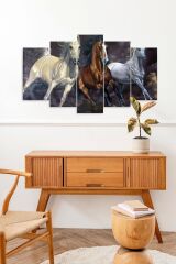 Atlar 5 Parçalı Mdf Tablo 60 x 100