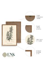 Yaprak Ahşap Çerçeveli Tablo 30 x 42